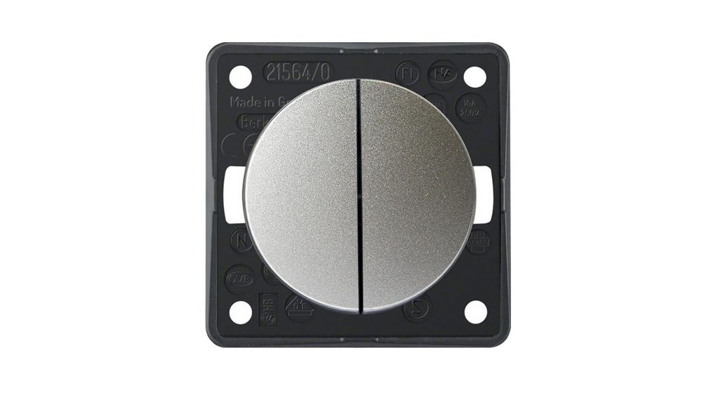 Berker Silver Rocker, 2 Gang, Integro