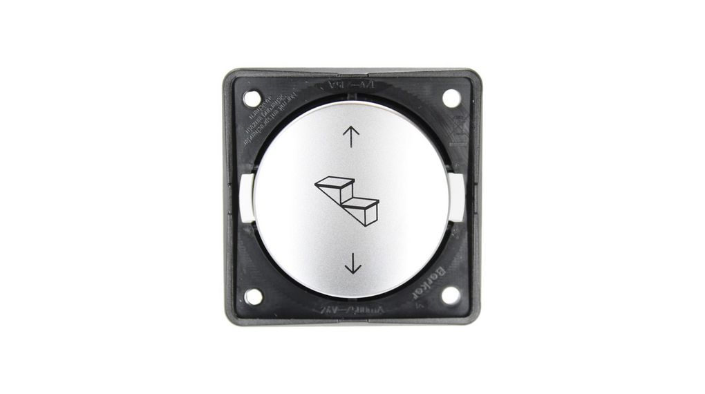 Berker Silver Push Button, 1 Gang, Integro