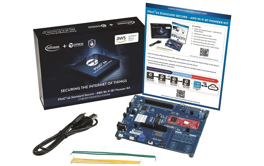 Infineon PSOC™ 64 Standard Secure - AWS Wi-Fi BT Pioneer Kit(CY8CKIT-064S0S2-4343W) Wireless Development Tool