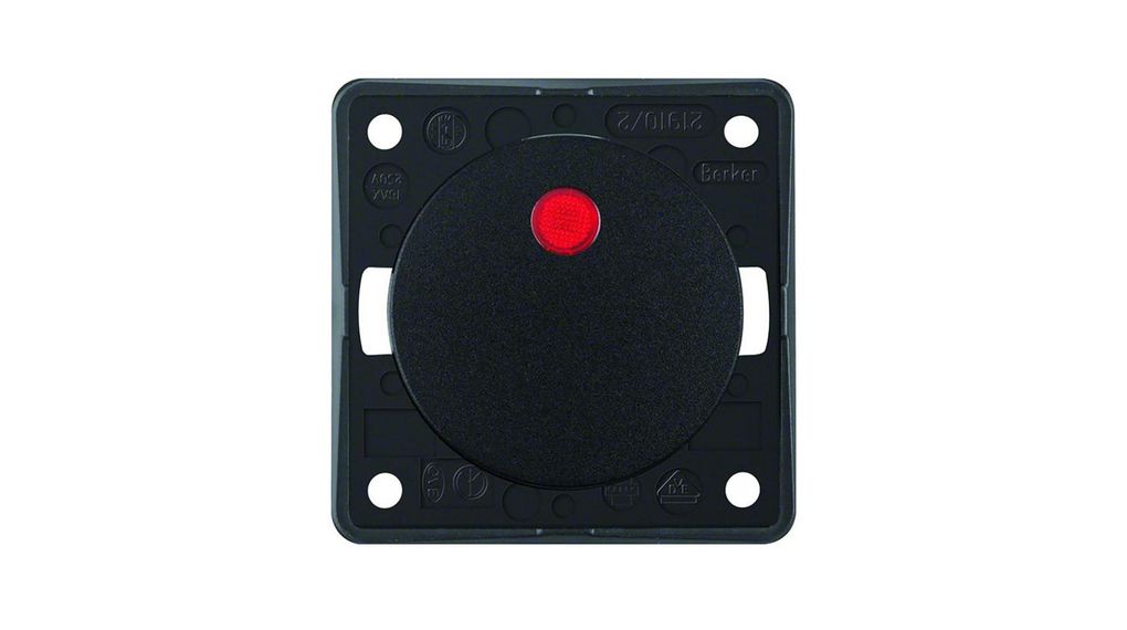 Berker Anthracite Rocker, 1 Gang, Integro