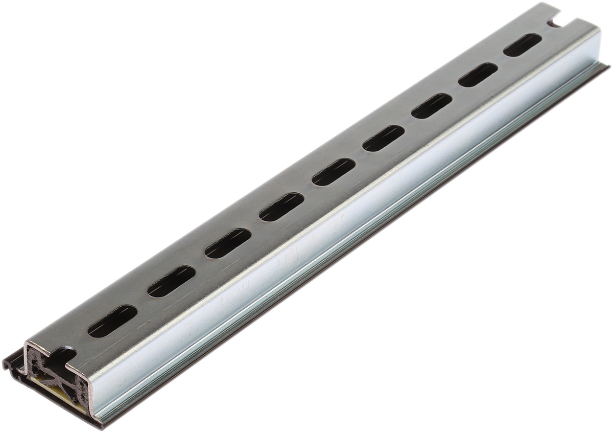9400d1 PR Electronics Steel Perforated DIN Rail, 250 mm x 35mm x 15 mm