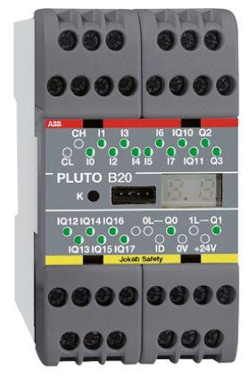2tla020070r4600 Pluto 2TLA Series Safety Controller, 8 Safety Inputs, 4 Safety Outputs, 24 V dc