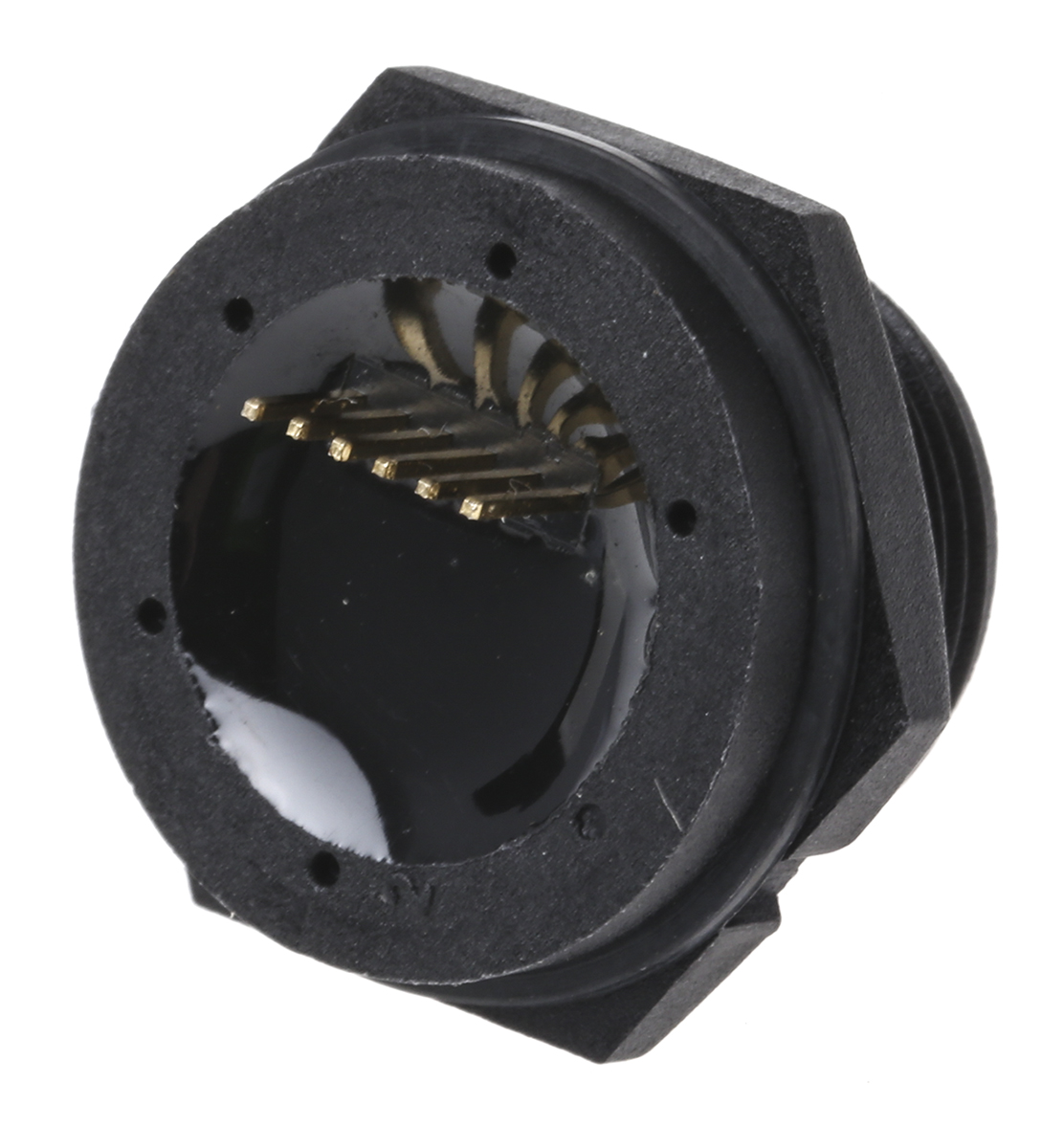 usbminibf7pcb Amphenol Socapex Straight, Through Hole, Socket- Single Port Type Mini B 2.0 USB Connector