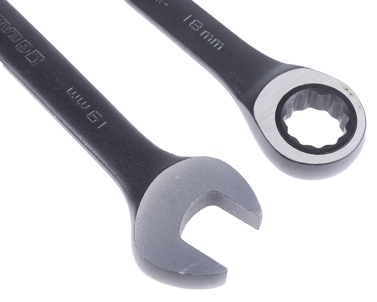 9412be GearWrench 12-Piece Spanner Set, 8 to 19 mm, Alloy Steel