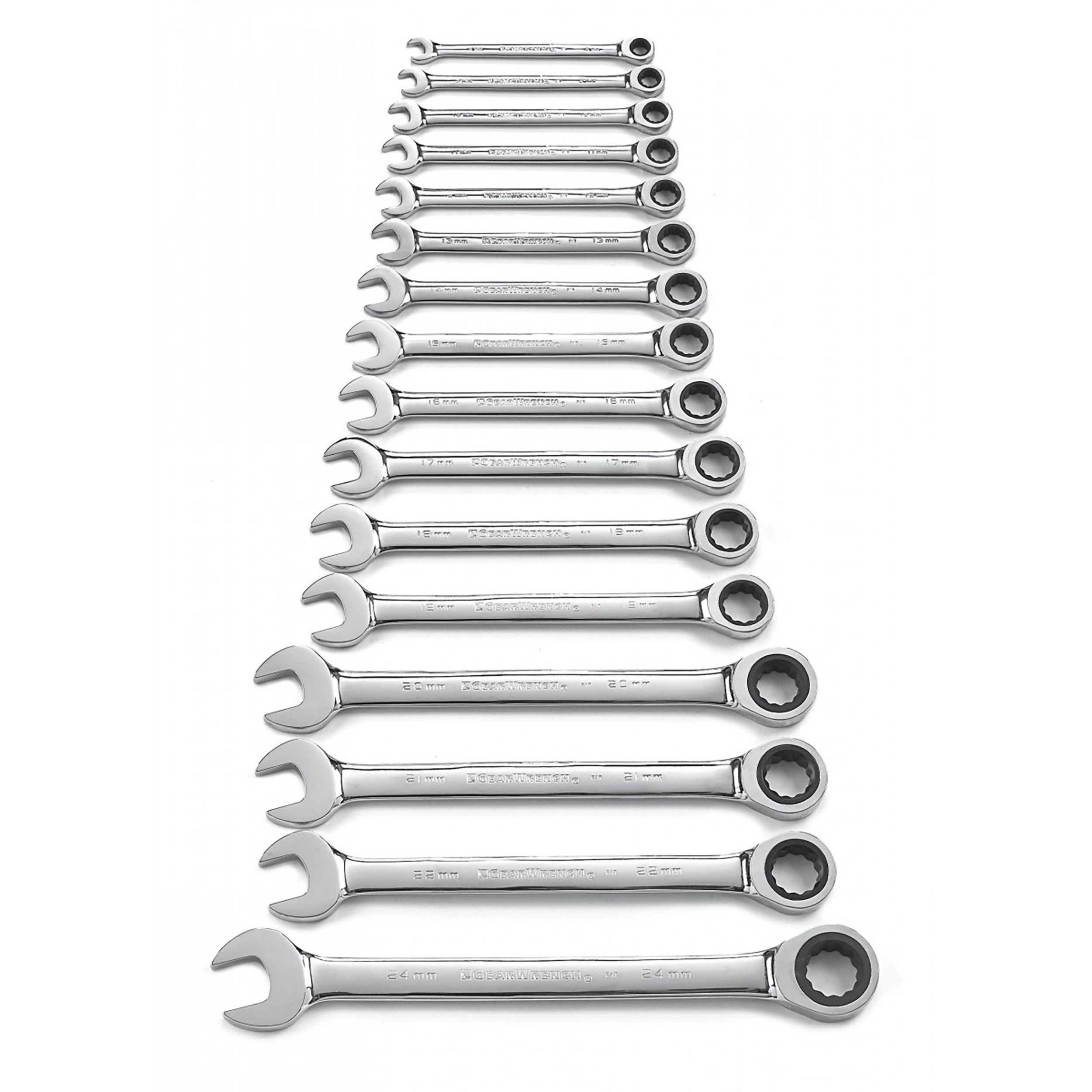 GearWrench 16-Piece Spanner Set, 8 to 24 mm, Alloy Steel