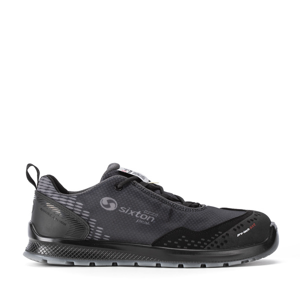 Sixton AUCKLAND Unisex Grey Aluminium Low Safety Shoe, UK 7, EU 41
