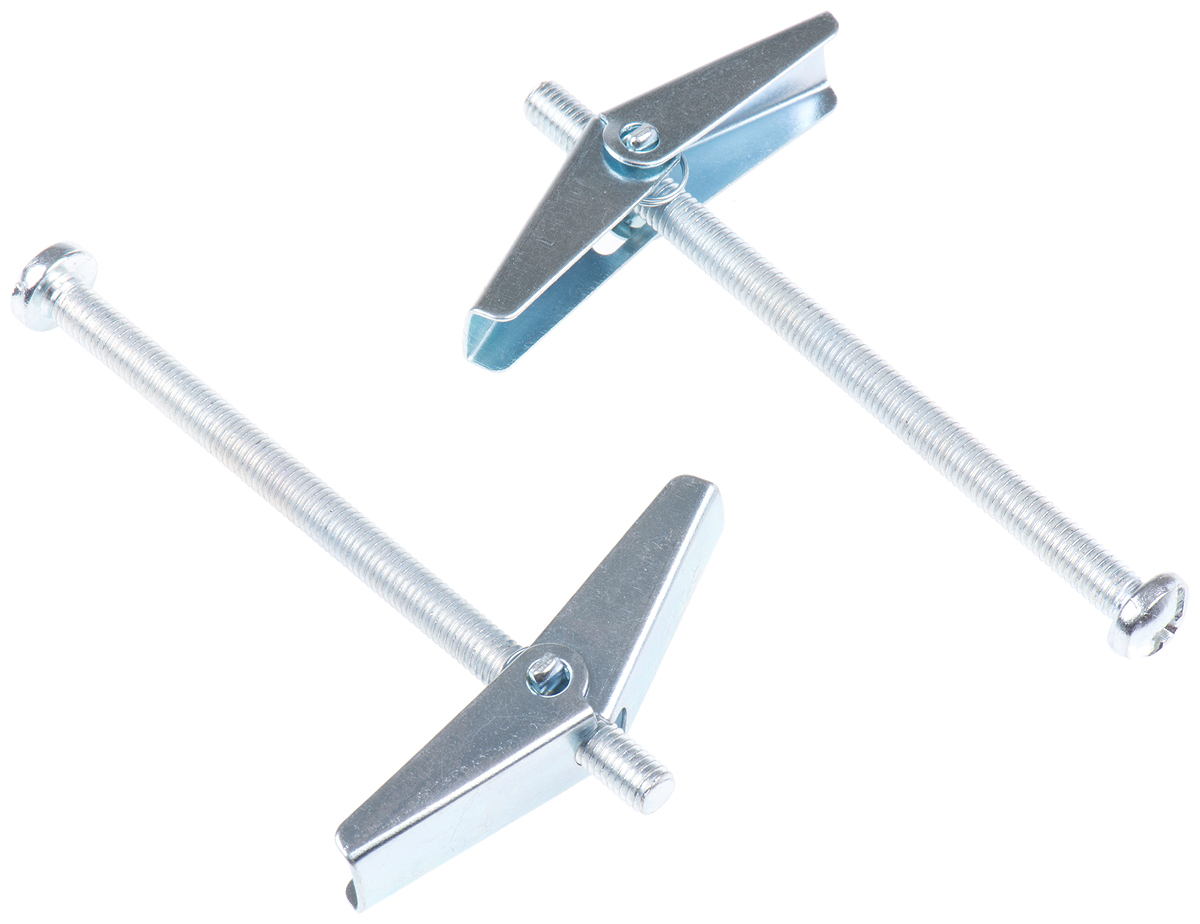 RawlPlug Stainless Steel Spring Toggle Cavity Fixing, 14 mm fixing hole diameter