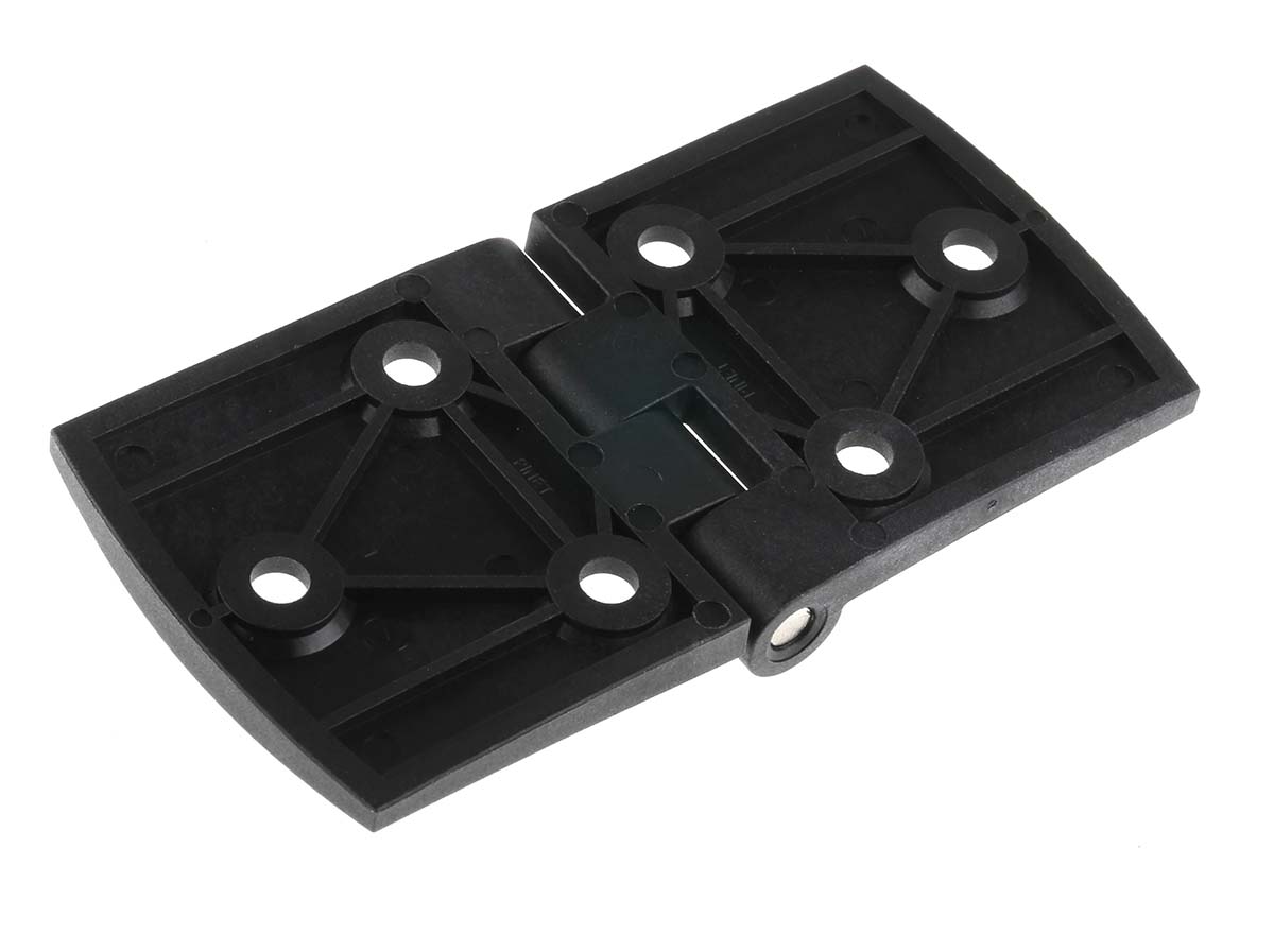 54-1-3524 Pinet Polyamide Back Flap Hinge, Screw Fixing, 60mm x 120mm x 6.5mm