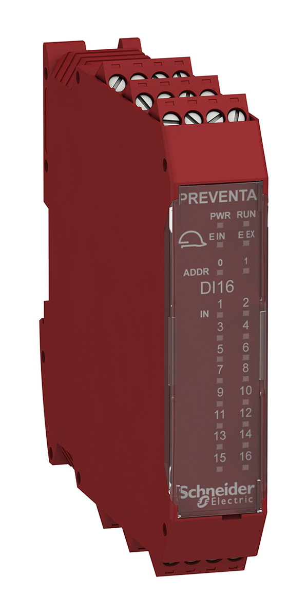Preventa XPSMCM Input Module, 16 Inputs, 4 Outputs, 24 V dc