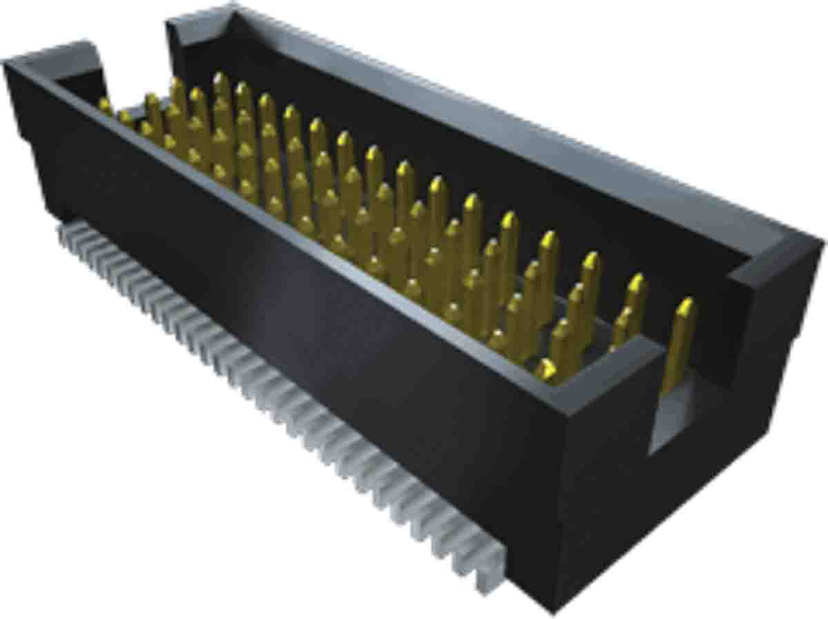 Samtec TOLC Series Straight Surface PCB Header, 80 Contact(s), 1.27 mm Pitch, 4 Row, Shrouded