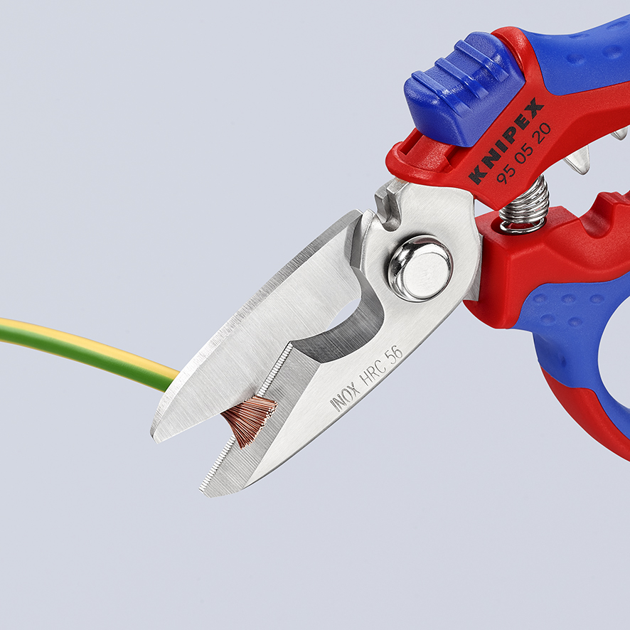 95-05-20-sb Knipex 160 mm Stainless Steel Electricians Scissor
