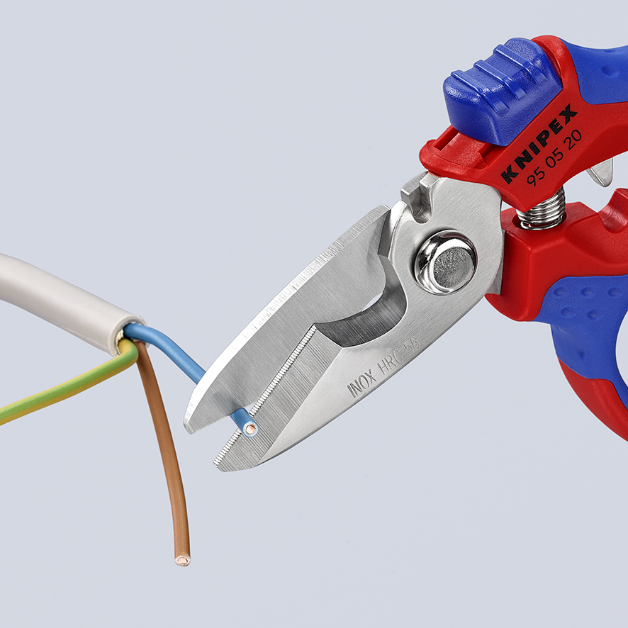 95-05-20-sb Knipex 160 mm Stainless Steel Electricians Scissor