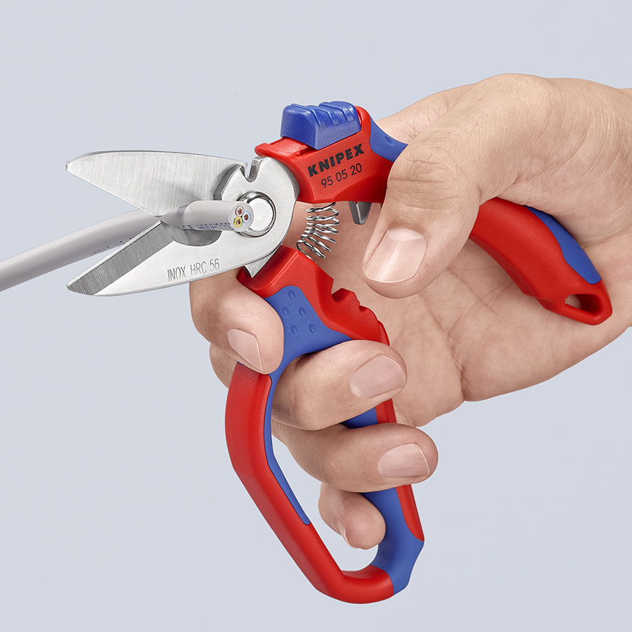 95-05-20-sb Knipex 160 mm Stainless Steel Electricians Scissor