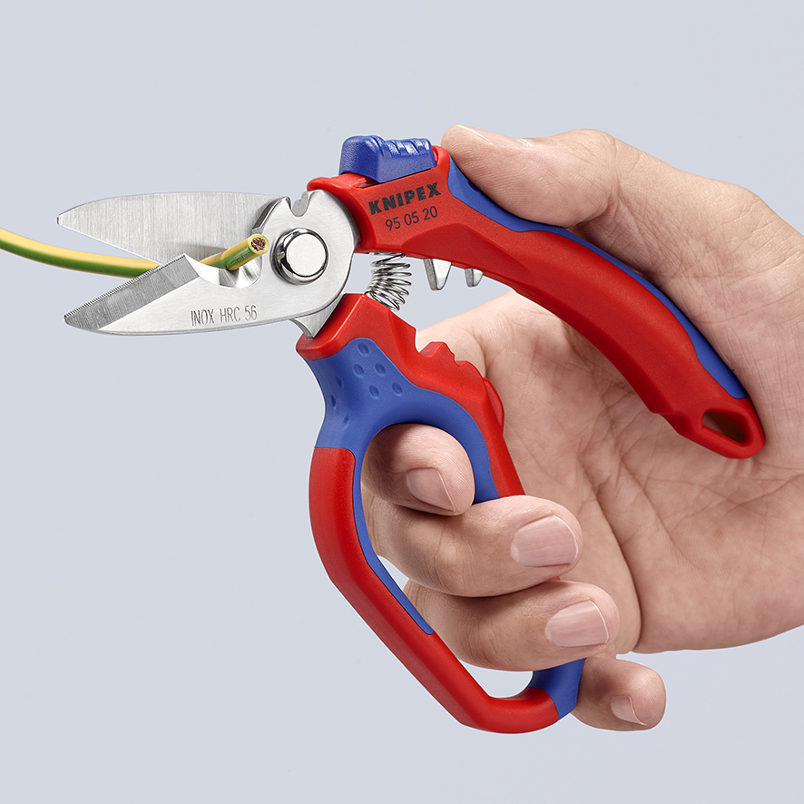 95-05-20-sb Knipex 160 mm Stainless Steel Electricians Scissor