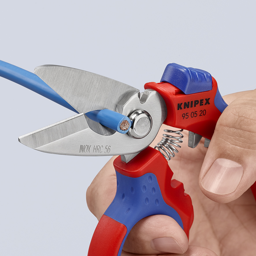 95-05-20-sb Knipex 160 mm Stainless Steel Electricians Scissor