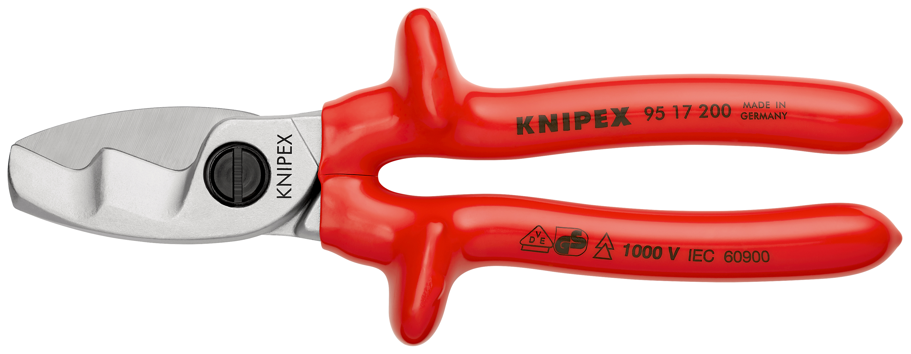 95-17-200 Knipex Knipex VDE/1000V Approved Without Bevel Cable Cutter