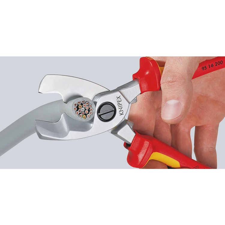 95-17-200 Knipex Knipex VDE/1000V Approved Without Bevel Cable Cutter