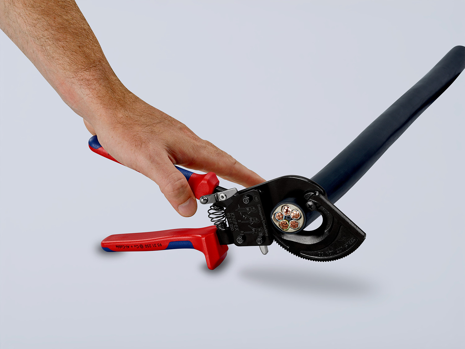 95-31-250 Knipex Knipex Flush Ratchet Cable Cutter