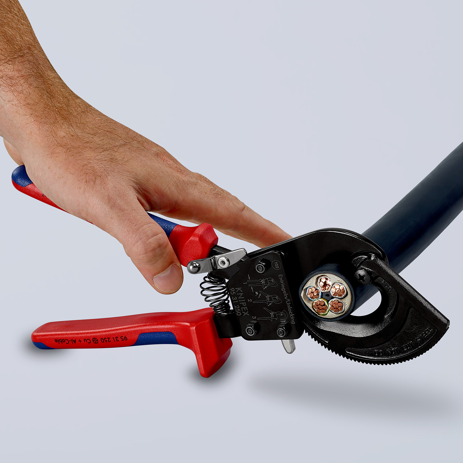 95-31-250 Knipex Knipex Flush Ratchet Cable Cutter