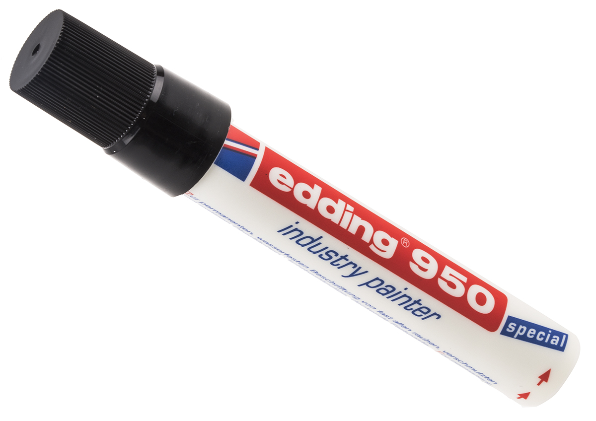 Edding Black 10 mm Paint Marker Pen for use with Metal