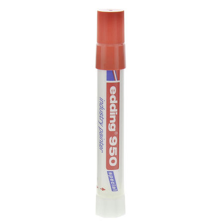 Edding Red 10 mm Paint Marker Pen for use with Metal