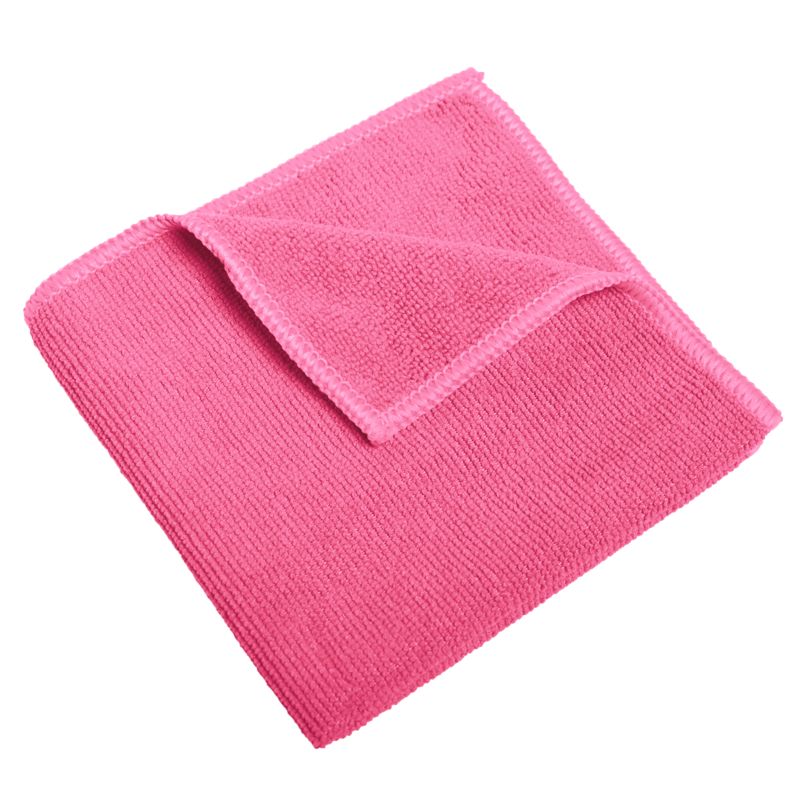 Mapa MF Recycled Multi Pink Cloths for Cleaning, Dry/Wet Use of 12 Per Pack, 380 x 360 mm, Repeat Use