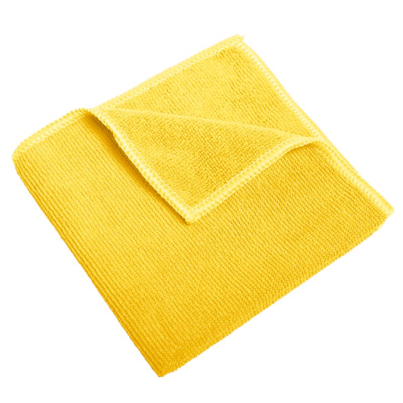 Mapa MF Recycled Multi Yellow Cloths for Cleaning, Dry/Wet Use of 12 Per Pack, 380 x 360 mm, Repeat Use