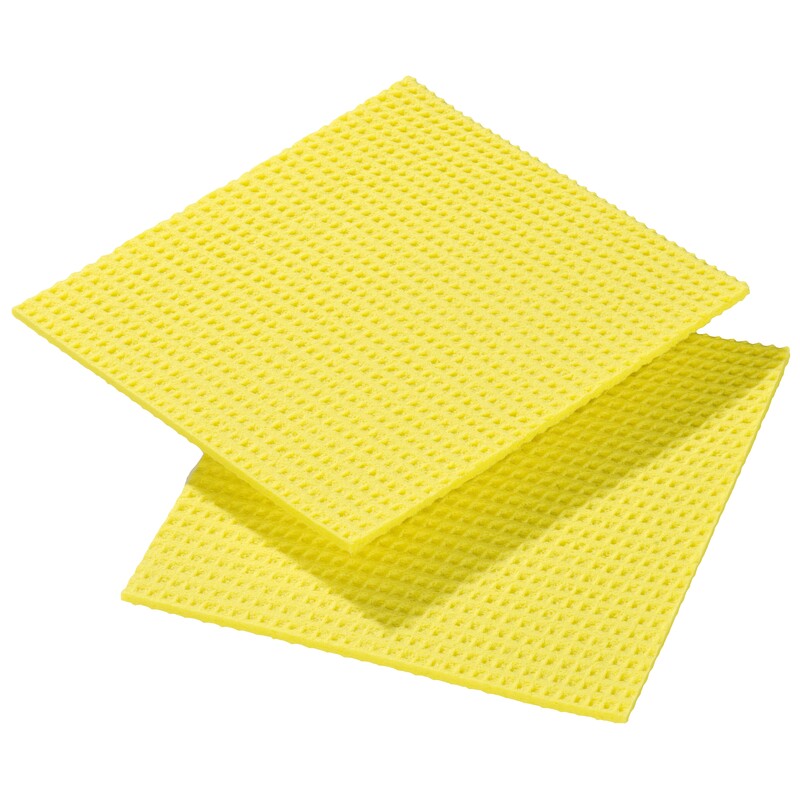 Spontex Yellow Scourer 206 mm x 185mm x 5.2 mm, for Cleaning Use