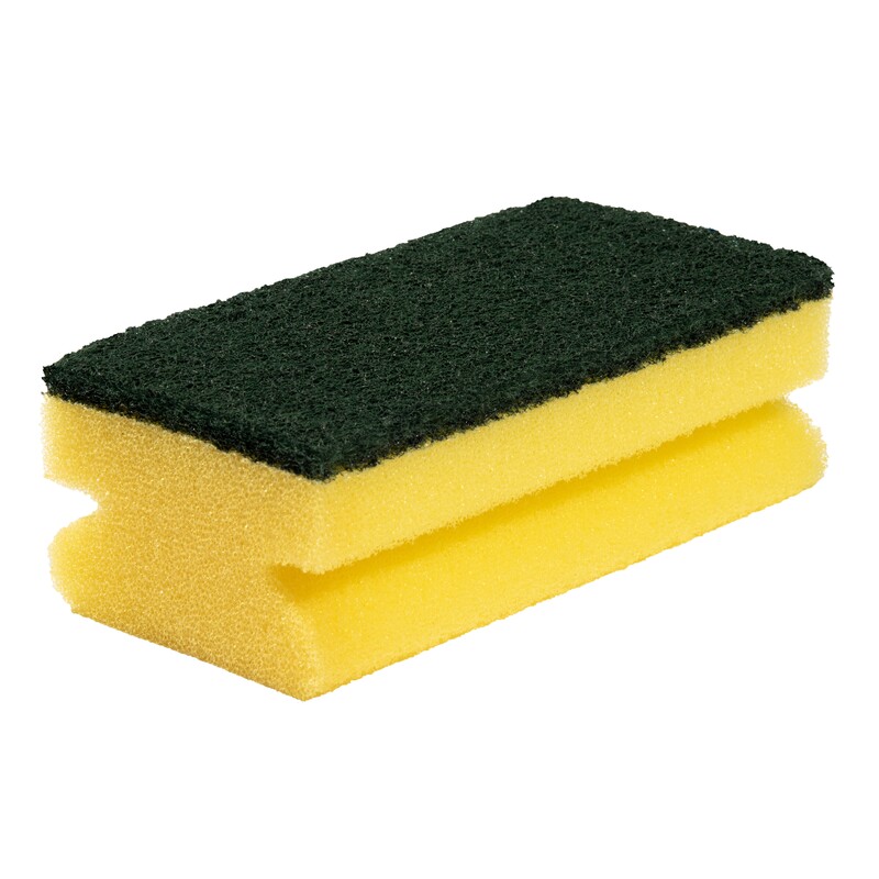 Spontex Green Scourer 140 mm x 68mm x 48 mm, for Cleaning Use