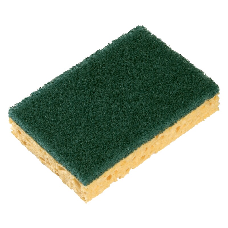 Spontex Blond, Green Scourer 130 mm x 84mm x 28 mm, for Cleaning Use