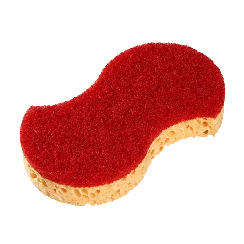 Spontex Red Scourer 148 mm x 80mm x 29 mm, for Cleaning Use