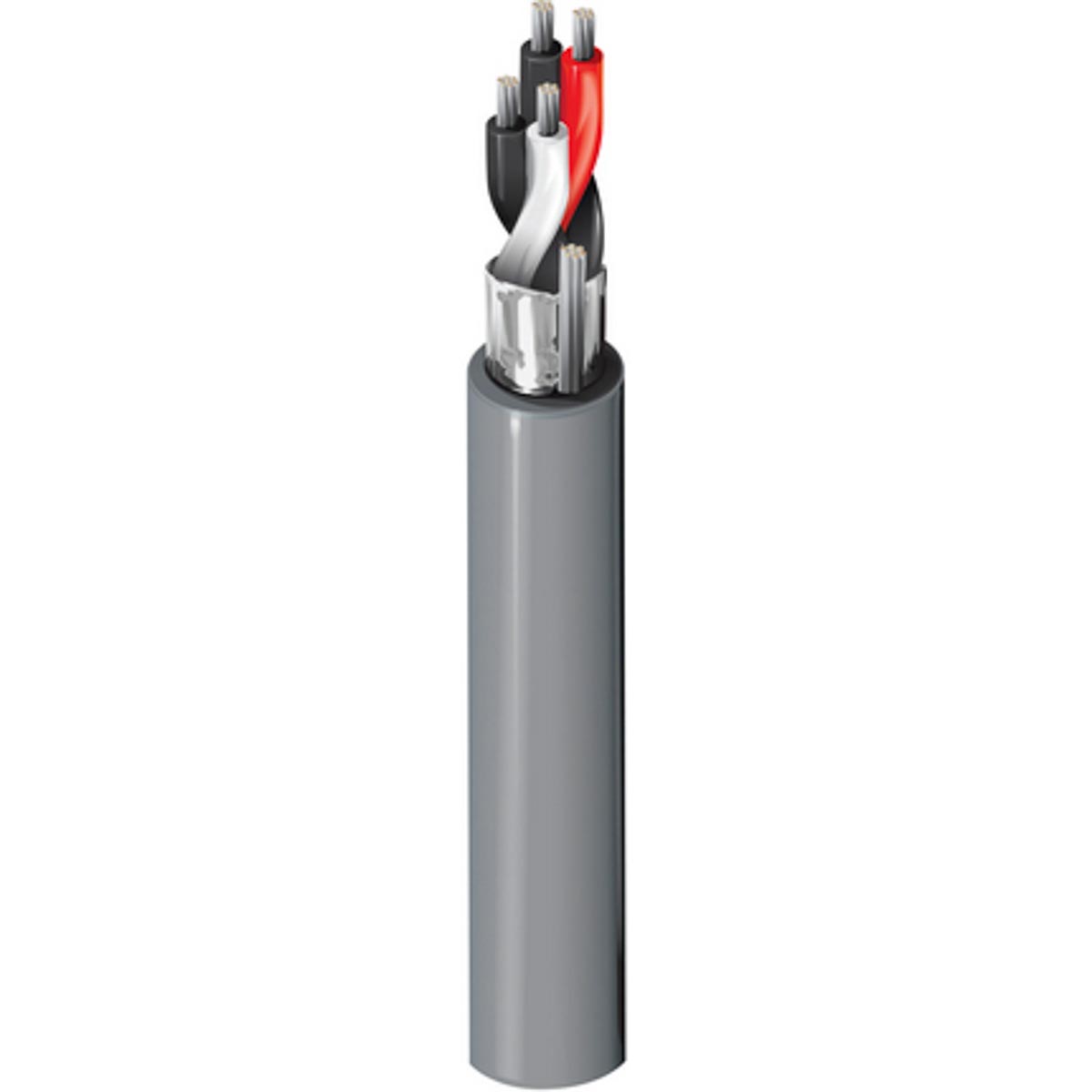 Belden 9502NH Series Multipair Industrial Cable, 2 Pairs, 0.2 mm², 304 m, Silver Sheath Low Smoke Zero Halogen