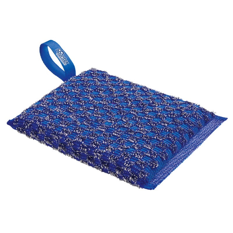 Spontex Blue Scourer 135 mm x 90mm x 18 mm, for Cleaning Use