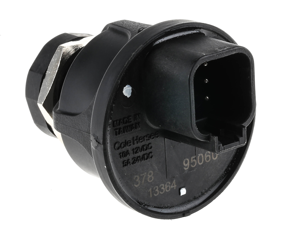 95060 Cole Hersee IP67 Key Switch, 10A 4-Way Straight-Key