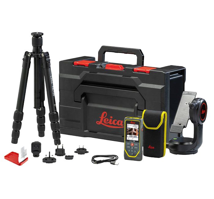 Leica X6-R+Cal P2P Distance Meter, 250 m Range, ±1 mm Accuracy