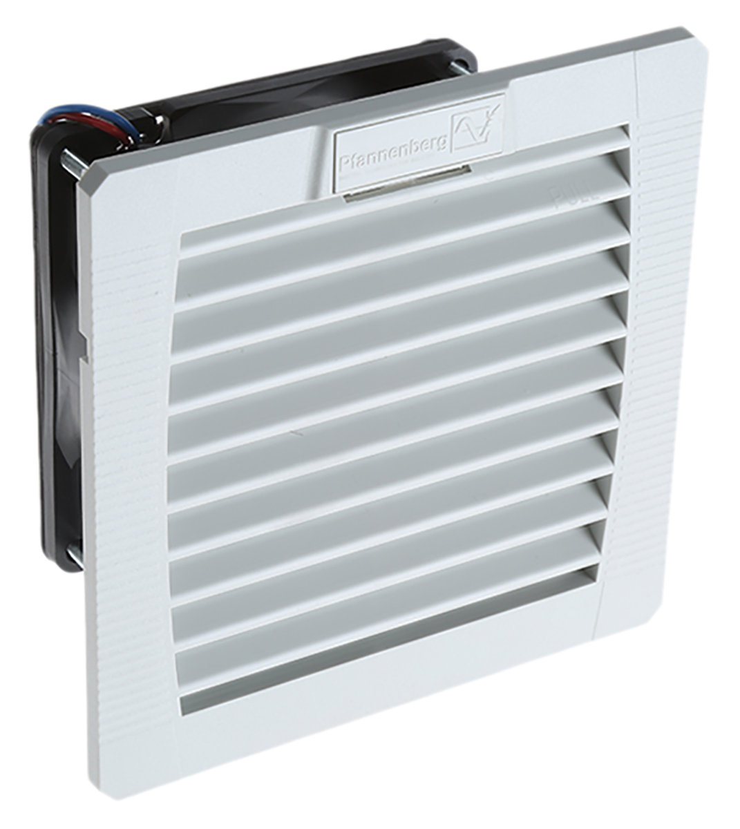 Pfannenberg PF 11.000 Series Filter Fan, 12 V dc, DC Operation, 12m³/h Filtered, 19m³/h Unimpeded, IP54, 109 x 109mm