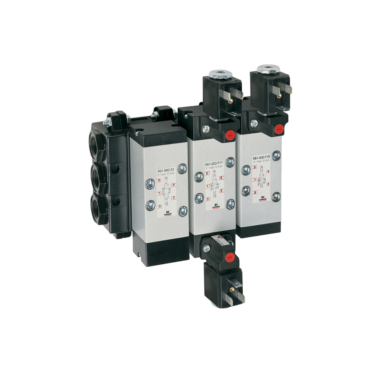 Camozzi Pneumatic Solenoid Valve 953-000-P11-23, 2, 5 Port