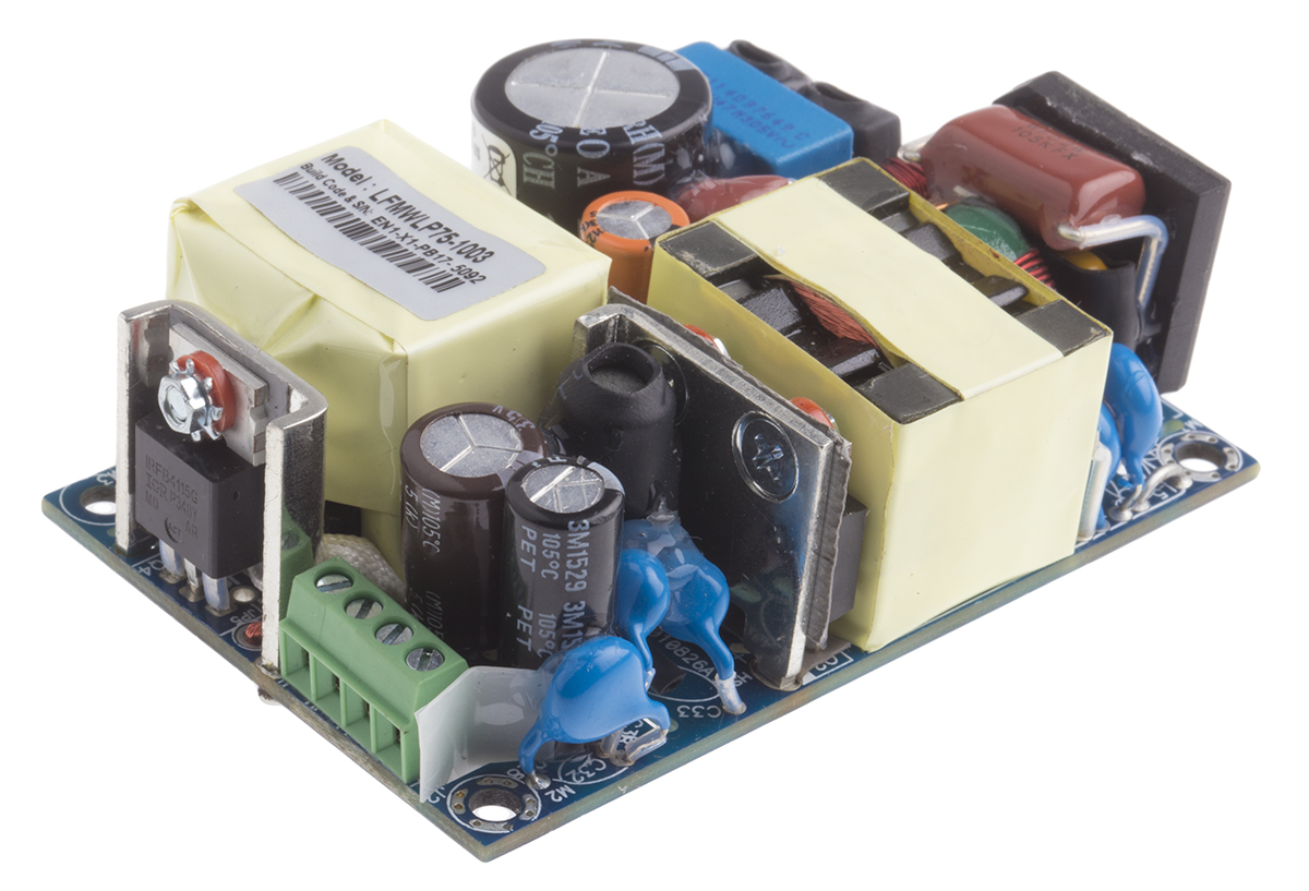 EOS Switching Power Supply, LFMWLP75-1003, 24V dc, 3.12A, 75W, 1 Output, 390 V dc, 85 → 264 V ac Input Voltage