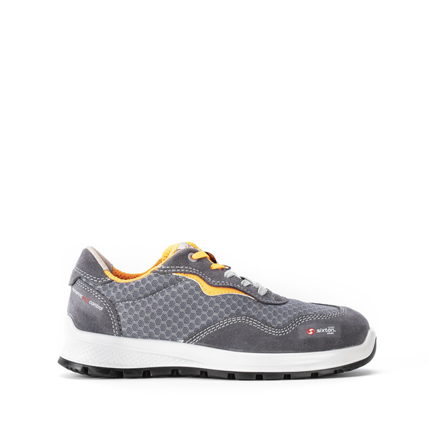 Sixton MOKA Women's Grey, Orange Aluminium Low Safety Shoe, UK 3.5, EU 36