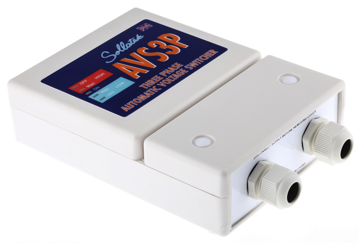 Sollatek, AVS3P-0 Surge Suppressor Unit 230V Maximum Voltage Rating 6.5 kA Maximum Surge Current Transient/Surge/Spike
