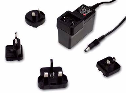 MEAN WELL 18W Plug-In AC/DC Adapter 48V dc Output, 380mA Output
