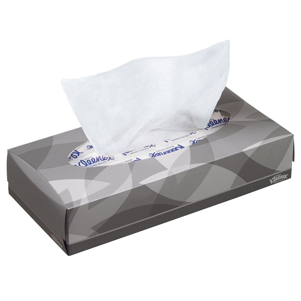 8835 KLEENEX White Facial Tissues, Box of 100