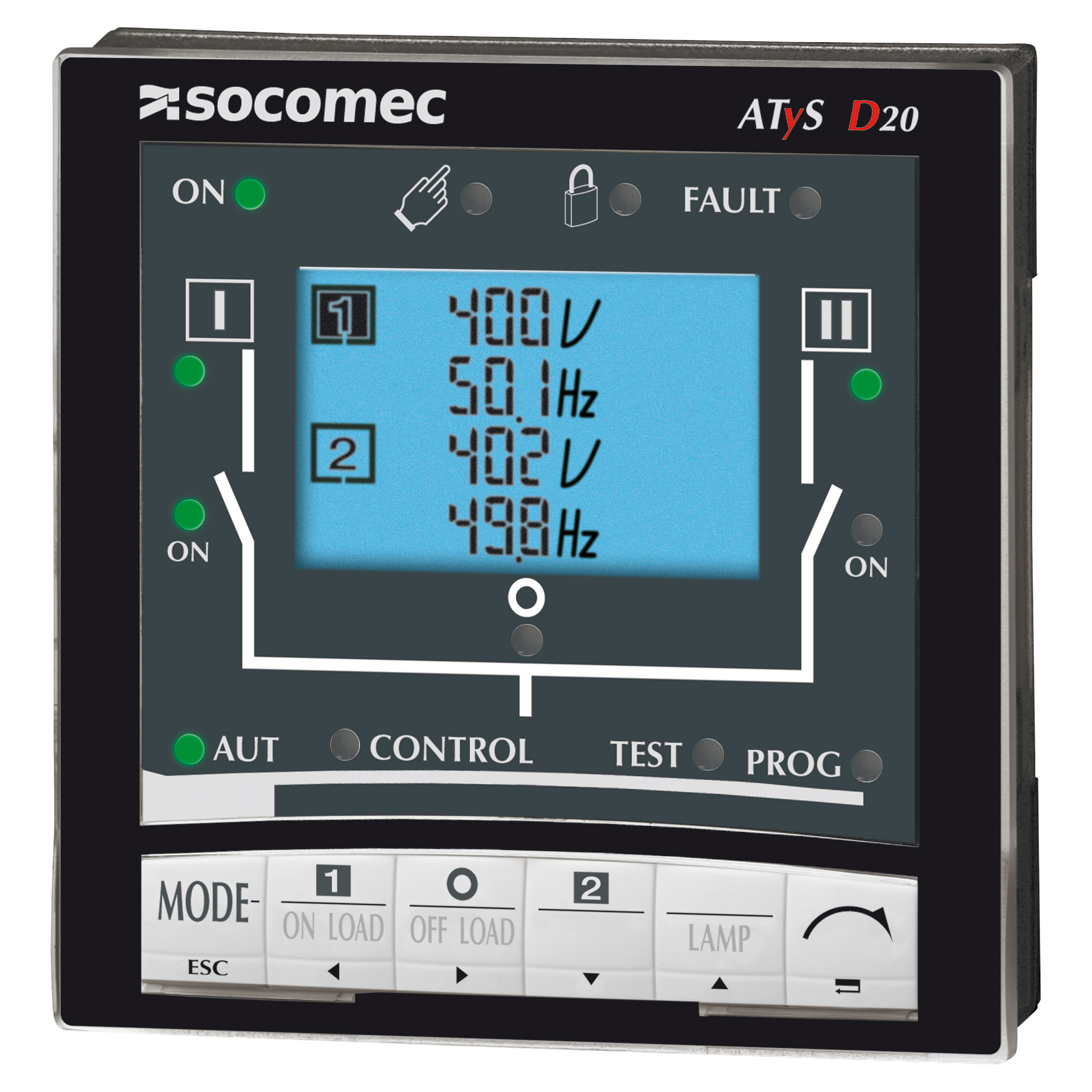 Socomec ATyS LCD Multi-Function Panel Meters for Meter Energy, Position