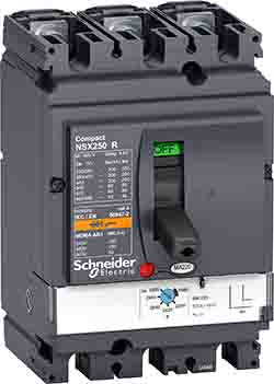 Schneider Electric, Compact MCCB 3P 100A, Breaking Capacity 200 kA, Fixed Mount