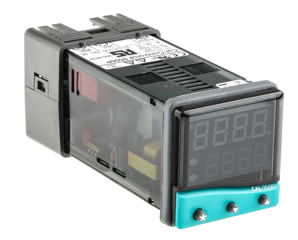 95b11pa000 CAL 9500 Panel PID Temperature Controller, 2 Output Relay, Linear 240V ac Temperature Control