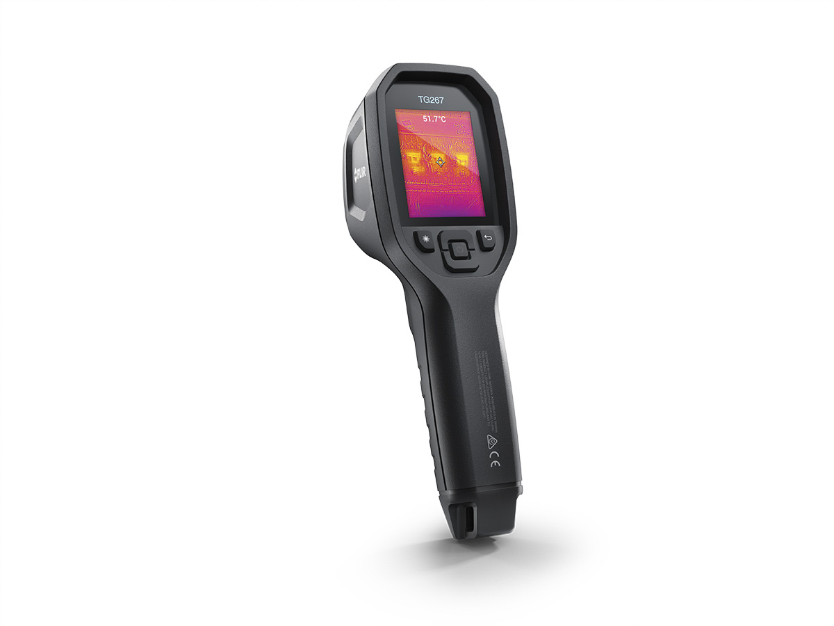 FLIR TG267 Bluetooth, USB 2.0 Thermal Imaging Camera, –25 → +380 °C, 160 x 120pixel Detector Resolution With RS