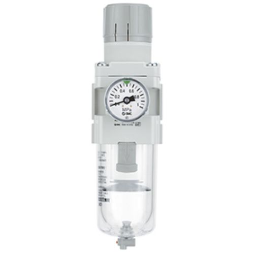 SMC AW Filter Regulator, 5μm, M5, Automatic, Manual, 10 bar