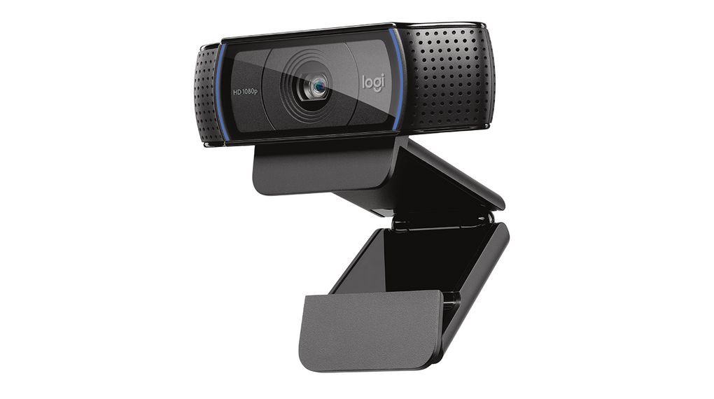 Logitech USB 2.0 15 MP 30 fps Webcam, 1920 x 1080 pixel