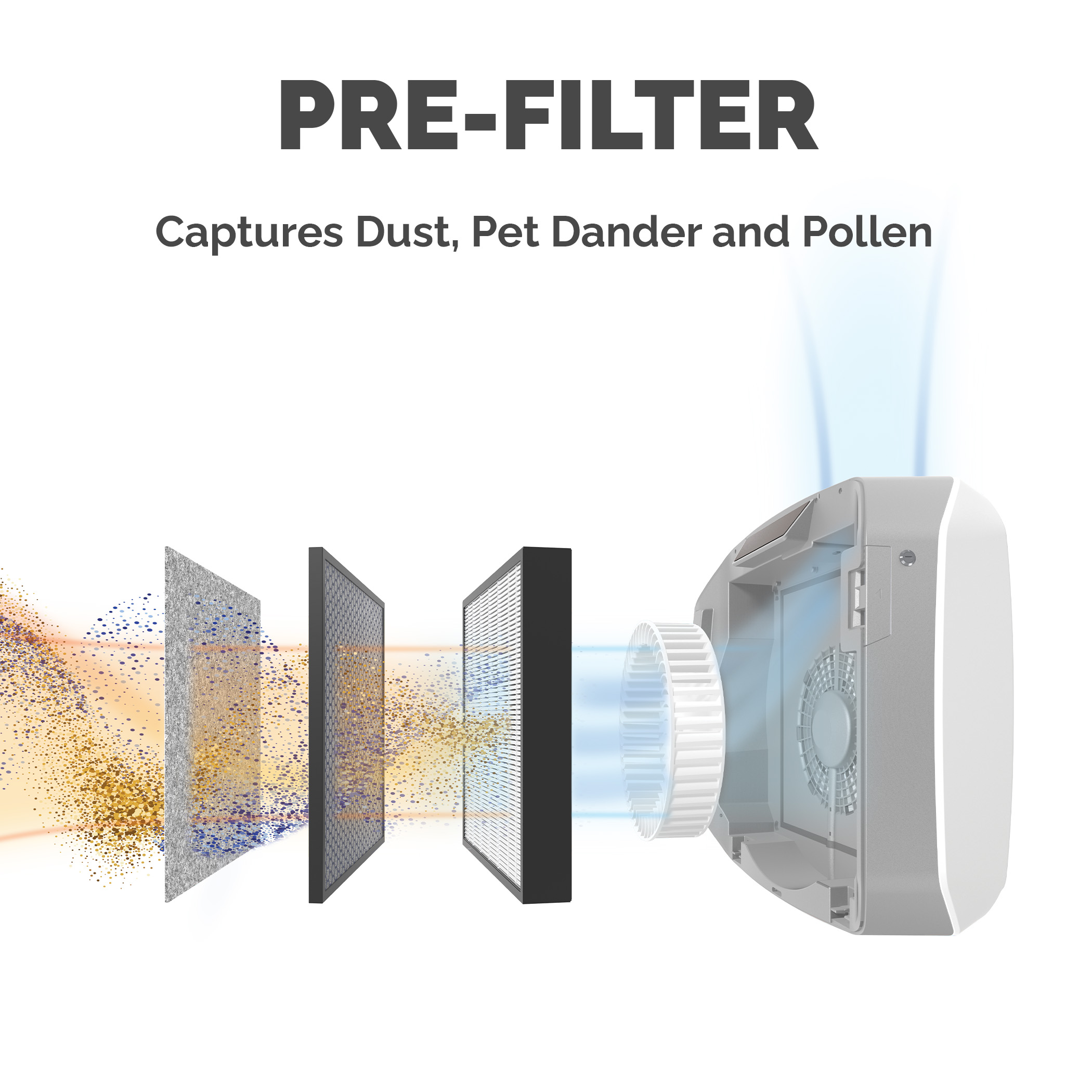 9600501 Fellowes Air Purifier, 55 m², 55 dB