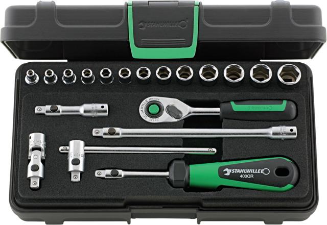 STAHLWILLE 19-Piece 1/4 in Hexagon Socket Set
